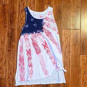 Girls Tank Top W/ Tied Knot